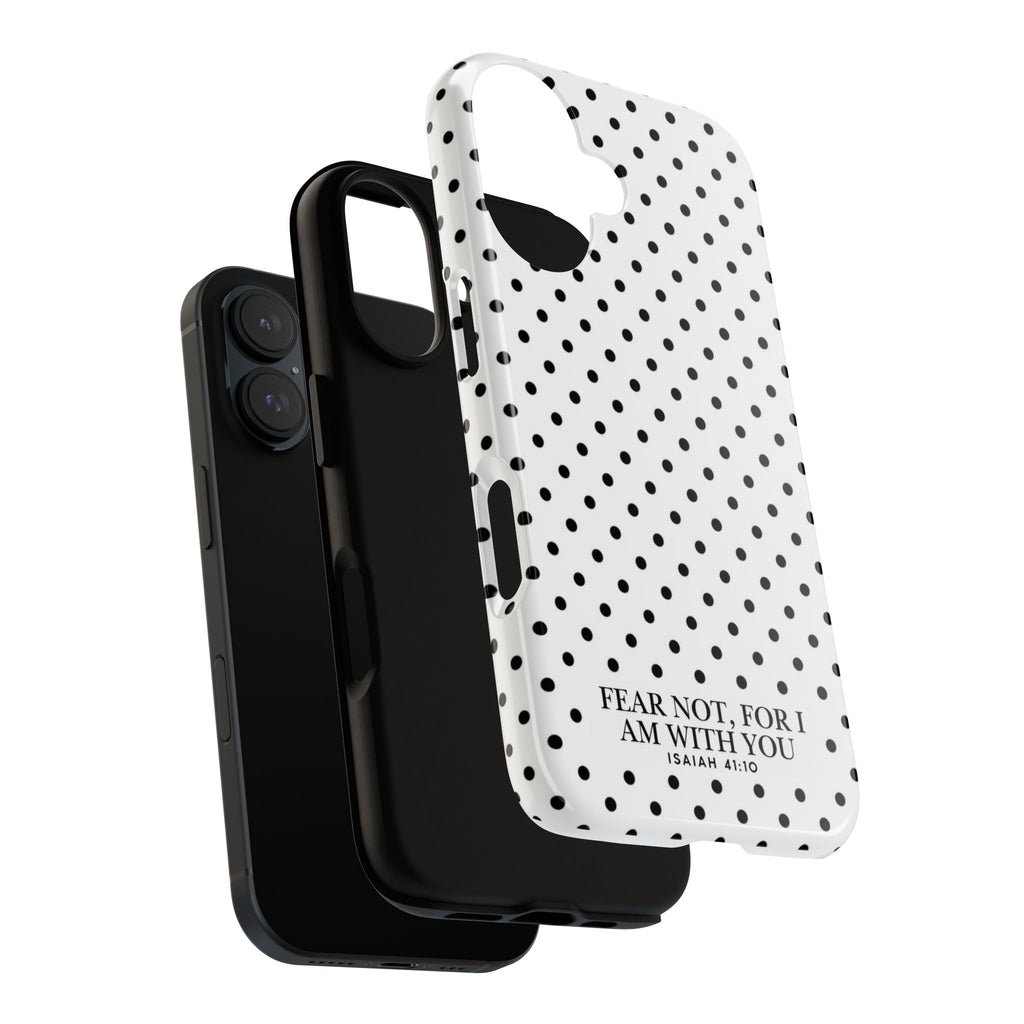 Fear Not, For I Am With You Polka Dot Case (Isaiah 41:10)