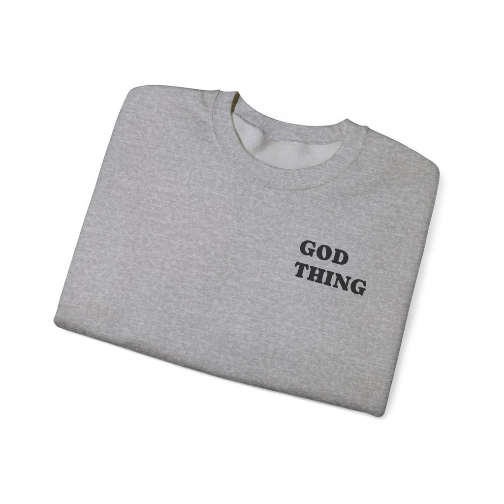 Crewneck Sweatshirt — "God Thing" 8-Ball Graphic Pullover