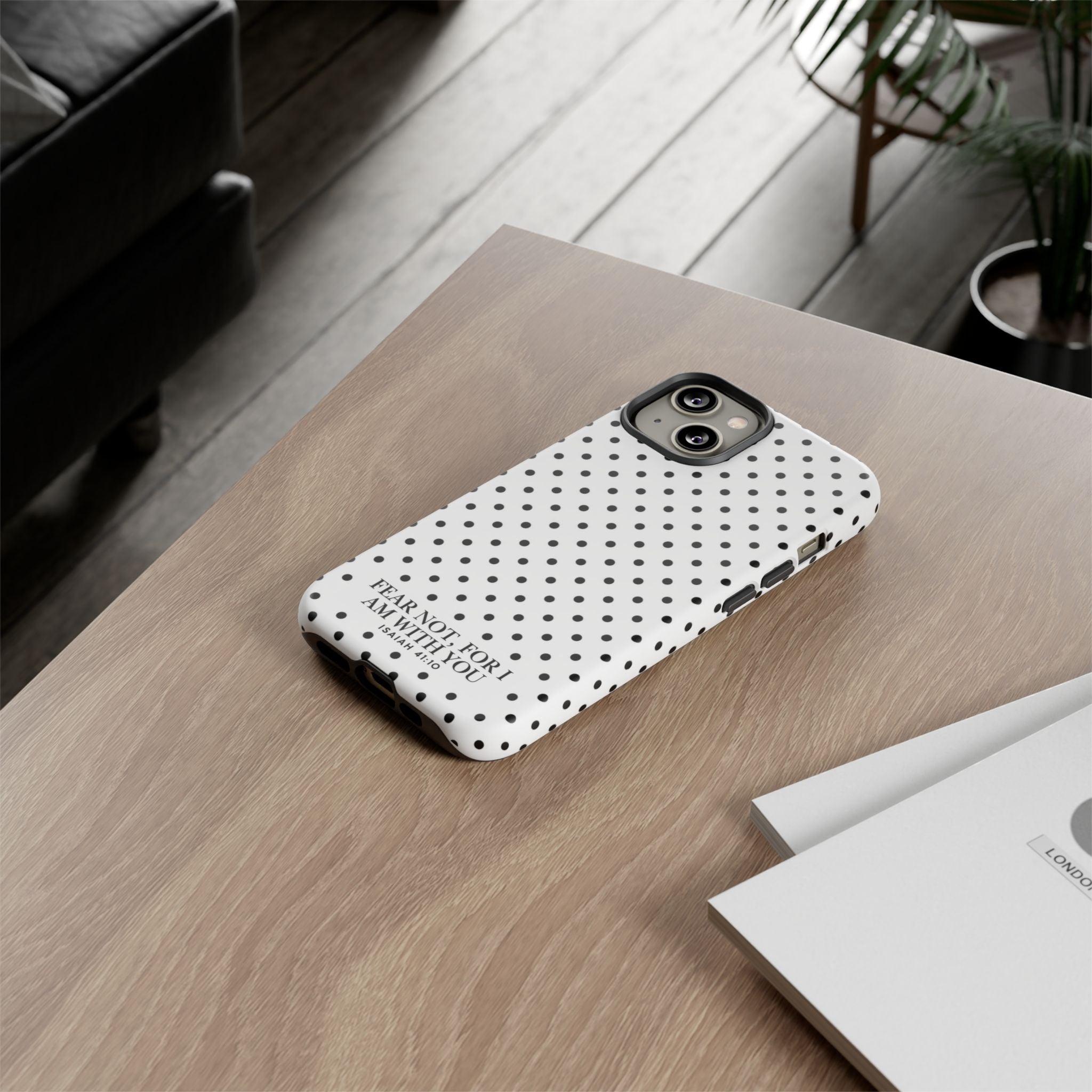 Fear Not, For I Am With You Polka Dot Case (Isaiah 41:10)