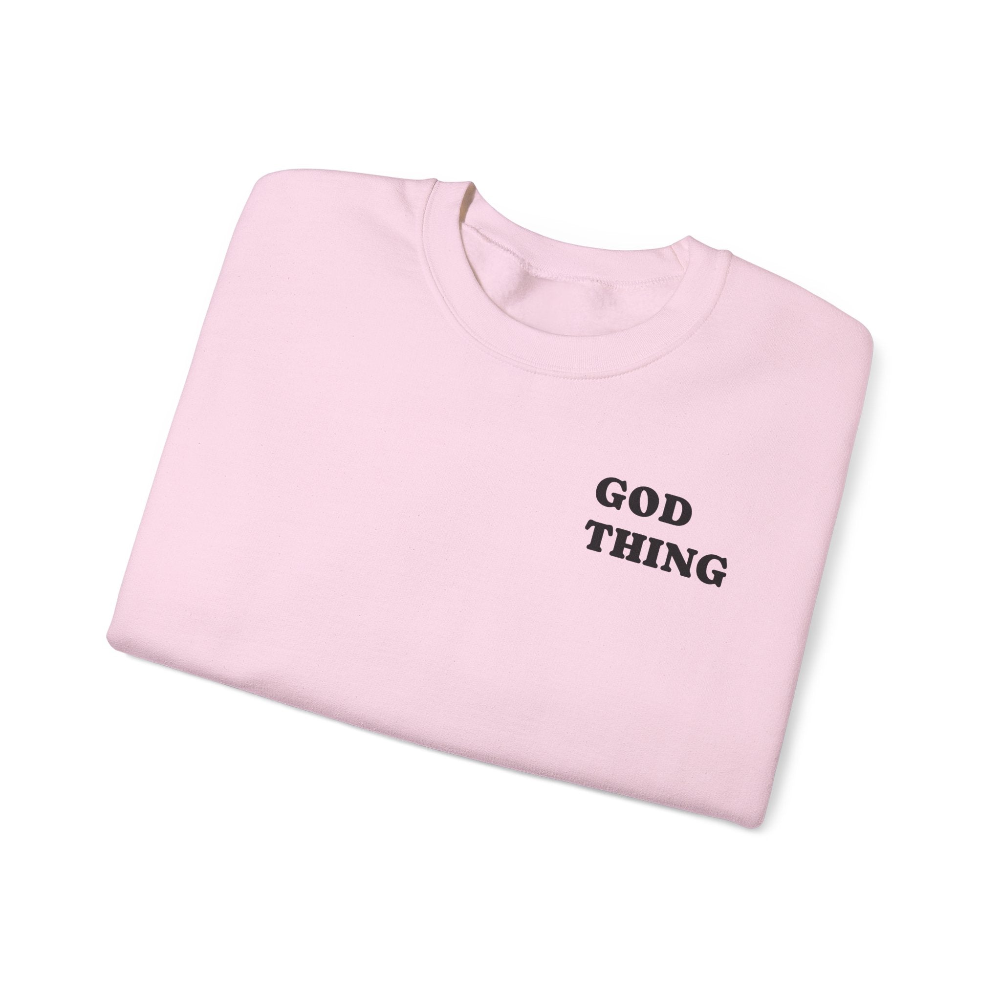 Crewneck Sweatshirt — "God Thing" 8-Ball Graphic Pullover