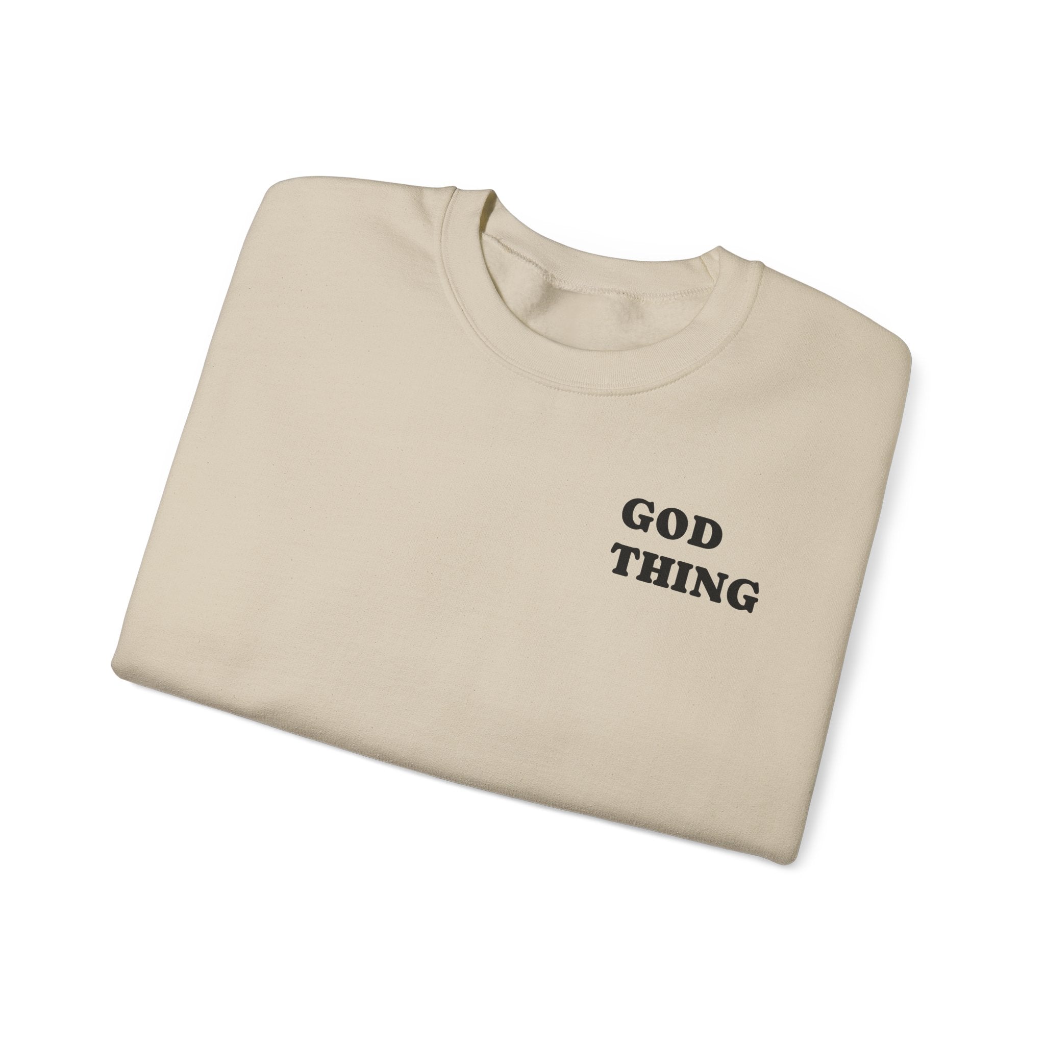 Crewneck Sweatshirt — "God Thing" 8-Ball Graphic Pullover
