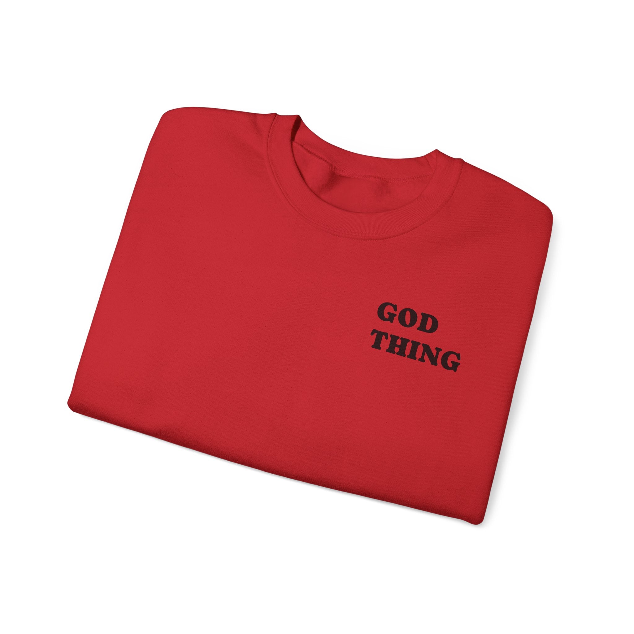 Crewneck Sweatshirt — "God Thing" 8-Ball Graphic Pullover