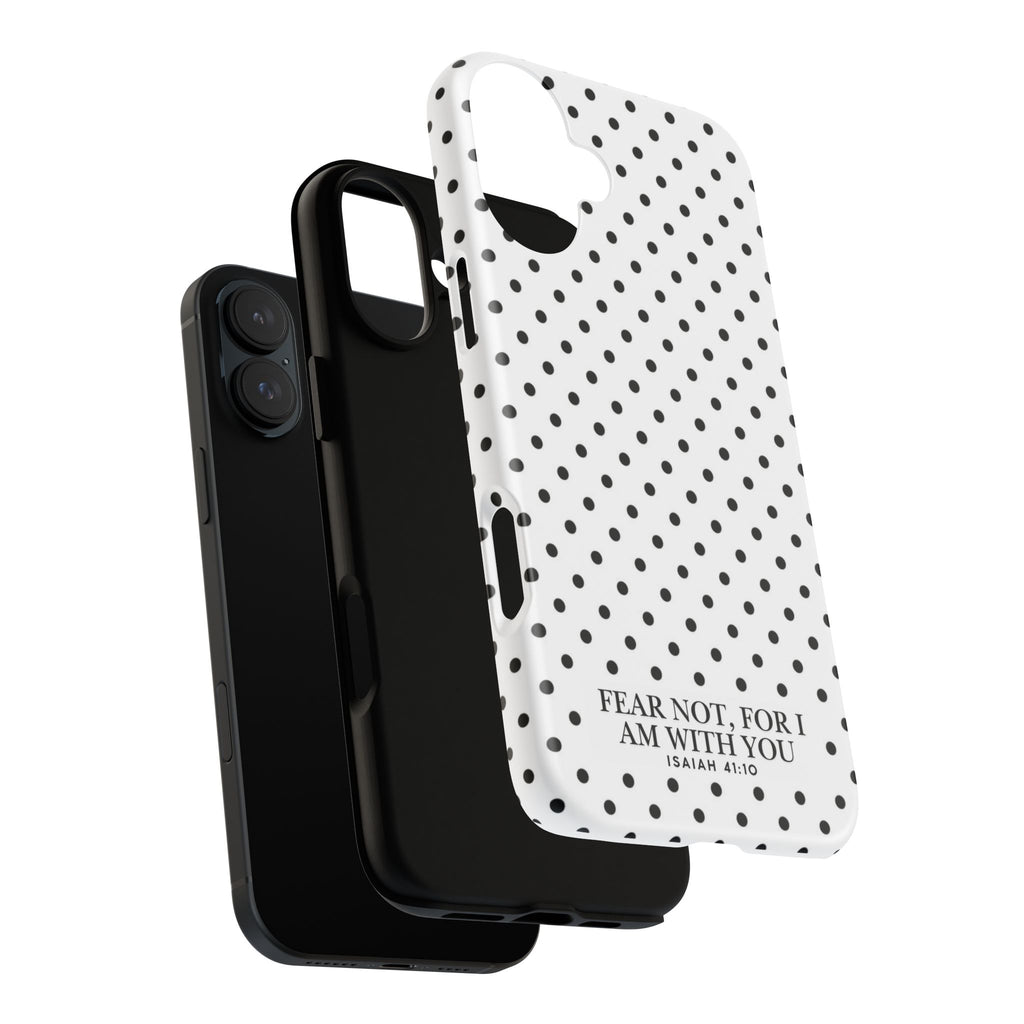 Fear Not, For I Am With You Polka Dot Case (Isaiah 41:10)