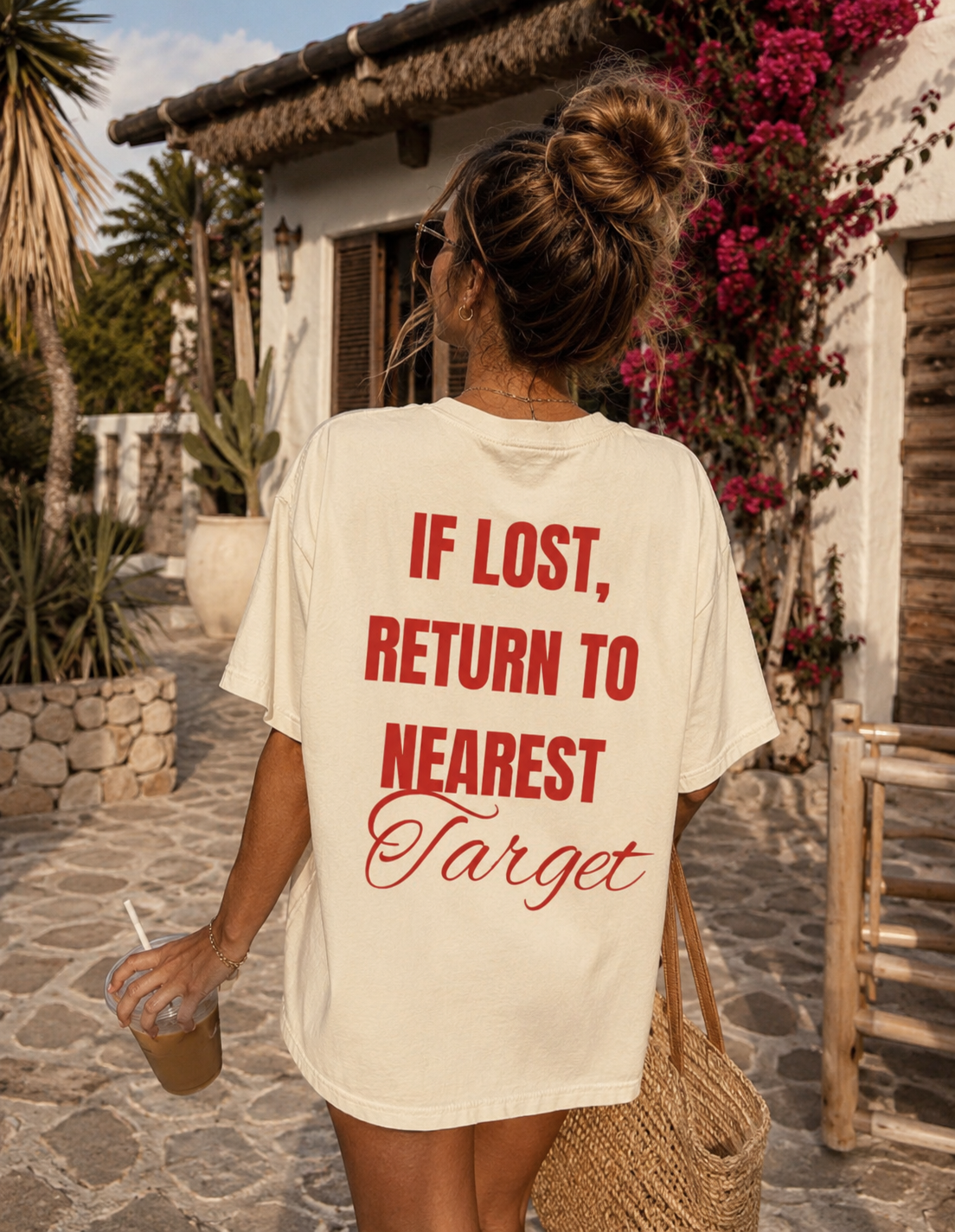 If Lost Return to Nearest Target T-shirt | Novelty Retail Logo Tee