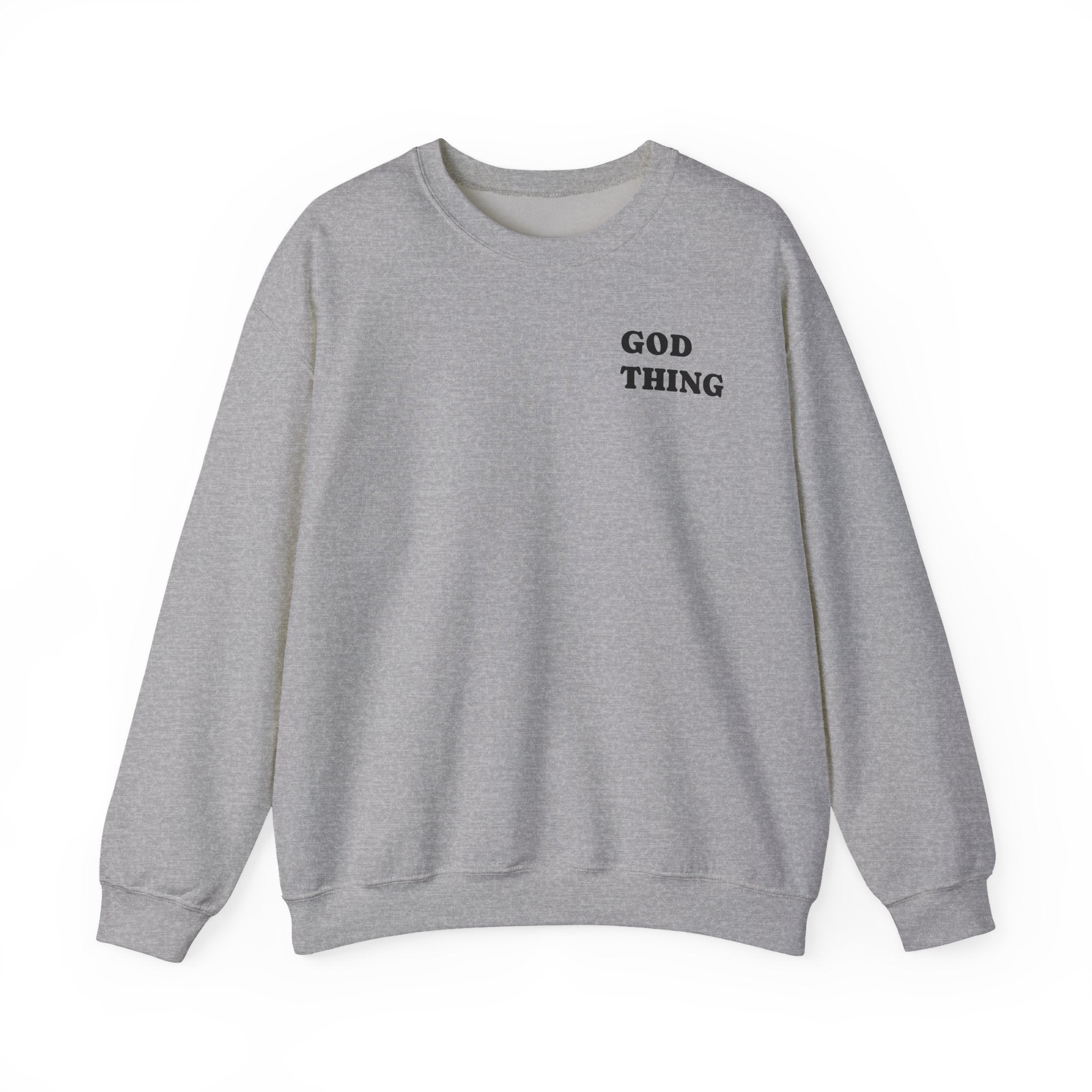 Crewneck Sweatshirt — "God Thing" 8-Ball Graphic Pullover