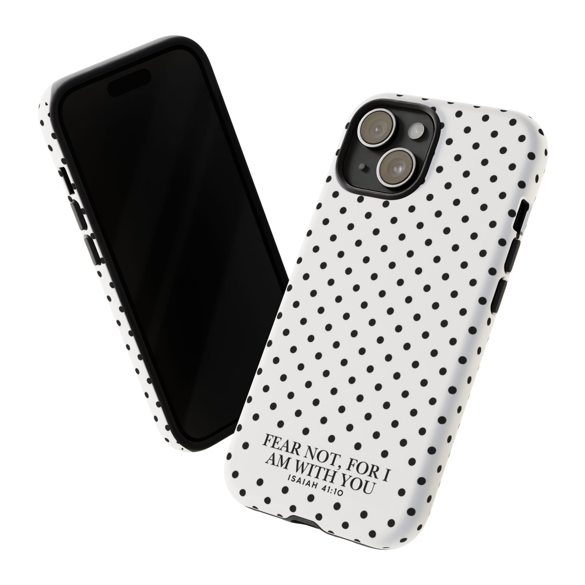 Fear Not, For I Am With You Polka Dot Case (Isaiah 41:10)