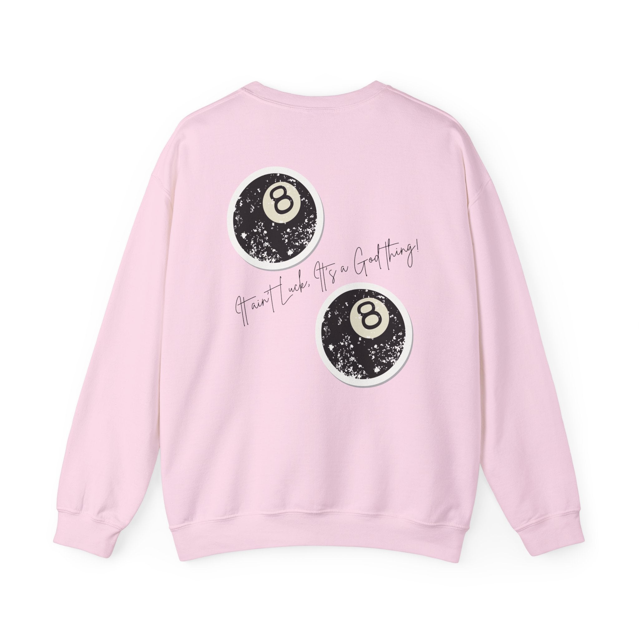 Crewneck Sweatshirt — "God Thing" 8-Ball Graphic Pullover