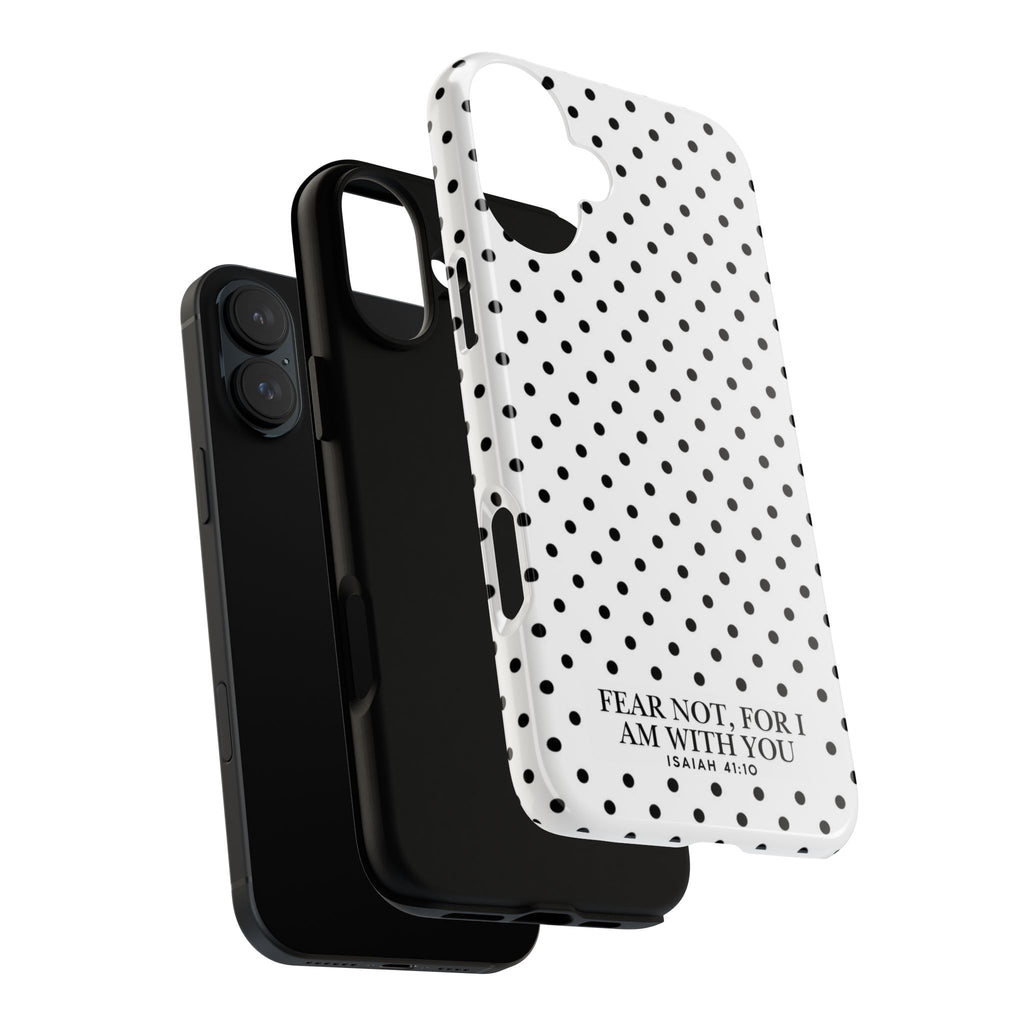 Fear Not, For I Am With You Polka Dot Case (Isaiah 41:10)