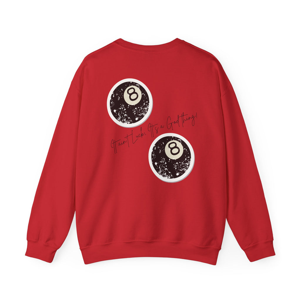 Crewneck Sweatshirt — "God Thing" 8-Ball Graphic Pullover