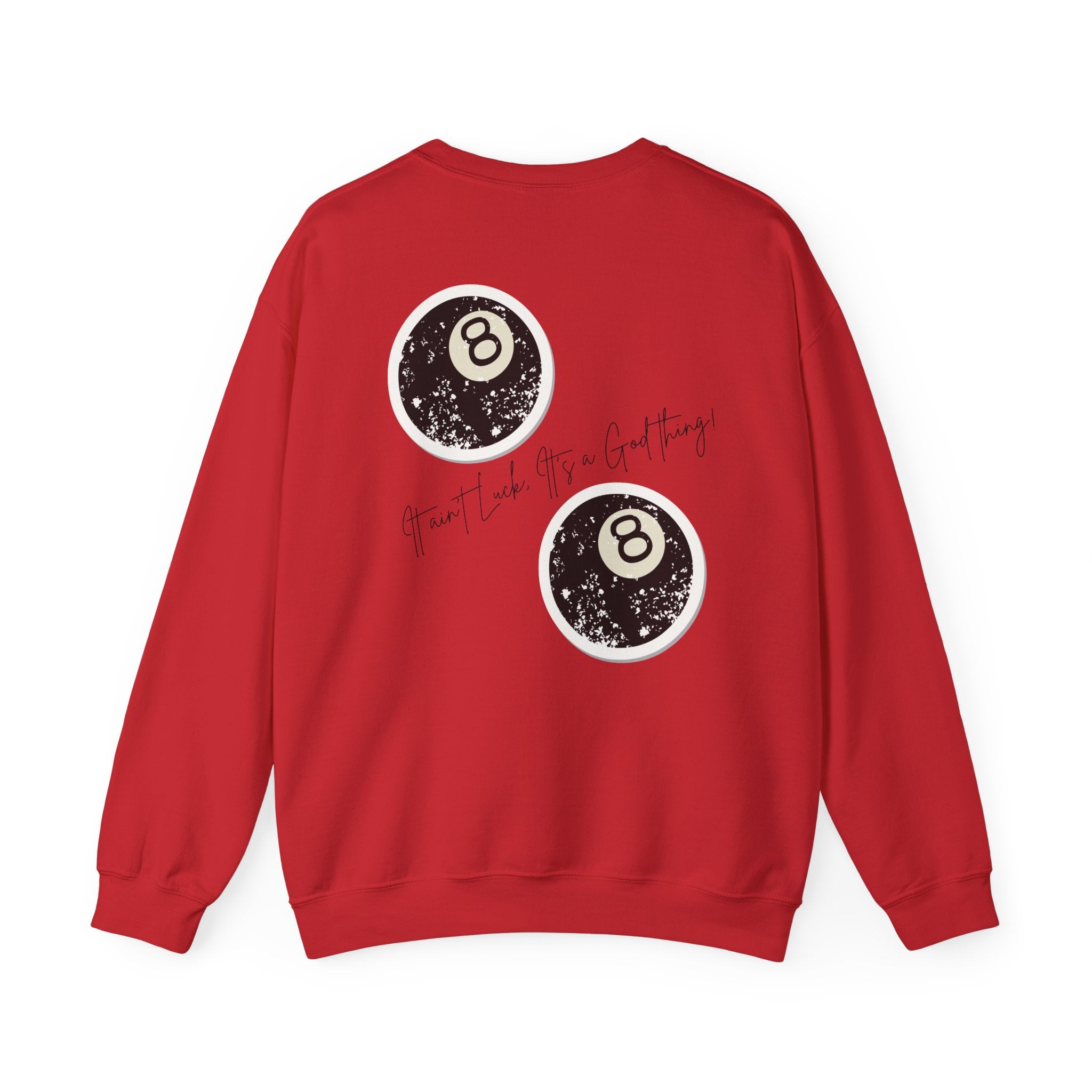 Crewneck Sweatshirt — "God Thing" 8-Ball Graphic Pullover