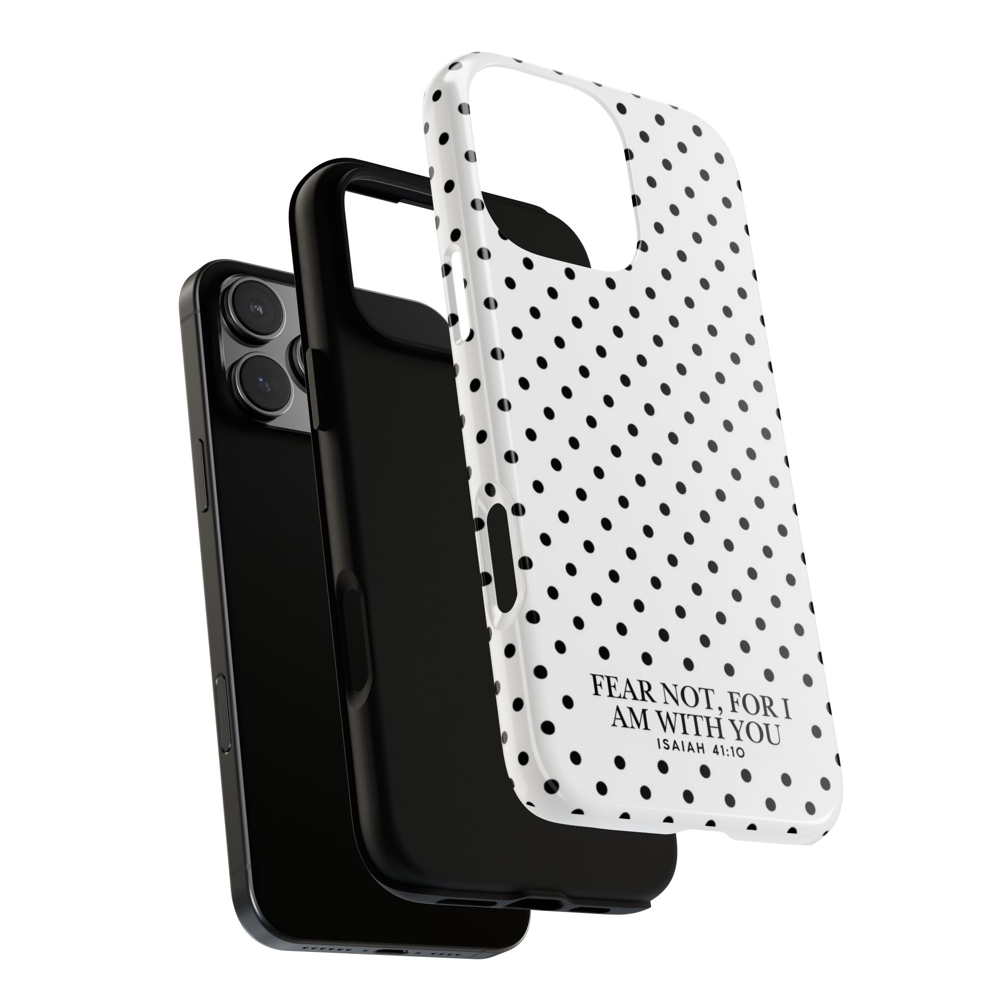 Fear Not, For I Am With You Polka Dot Case (Isaiah 41:10)