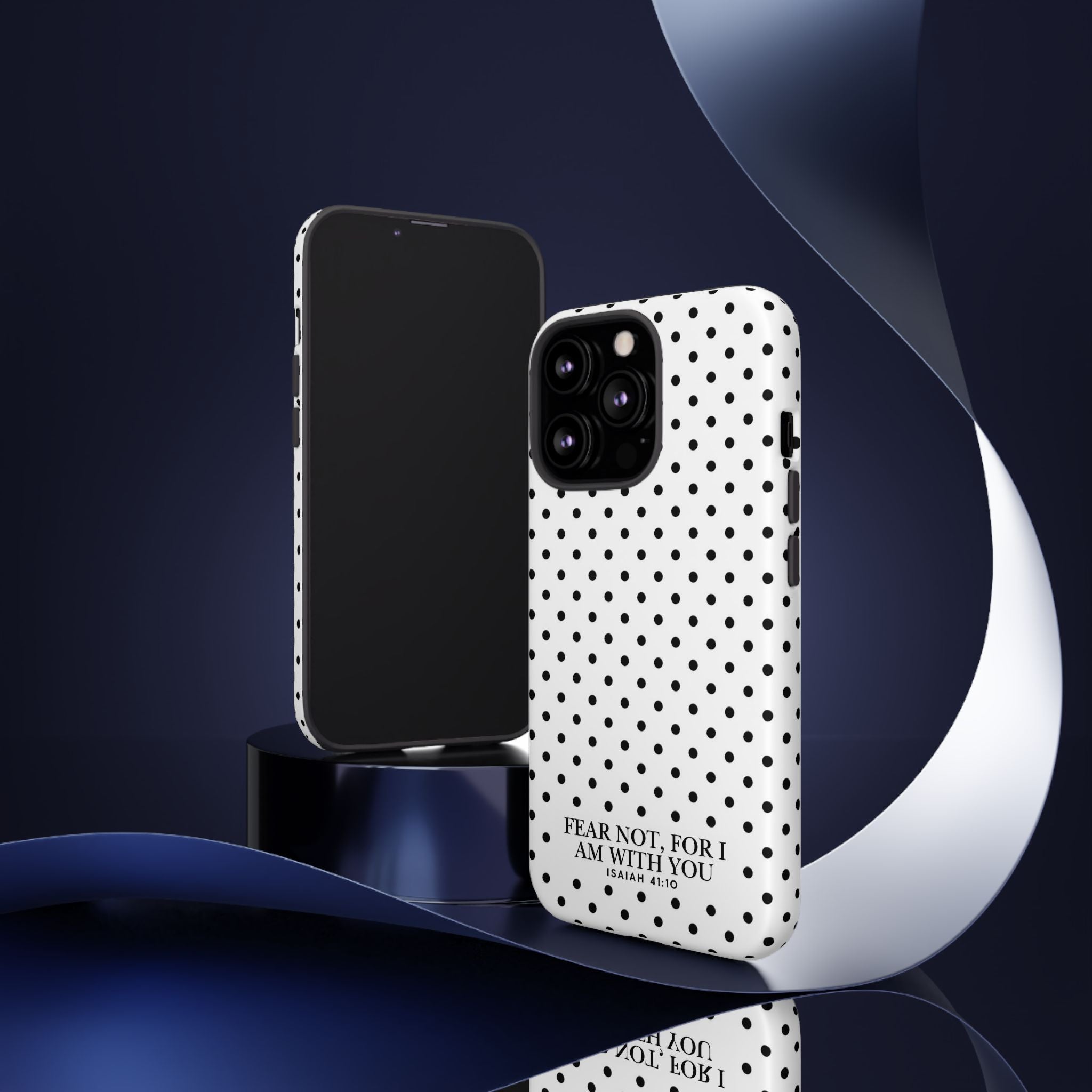 Fear Not, For I Am With You Polka Dot Case (Isaiah 41:10)