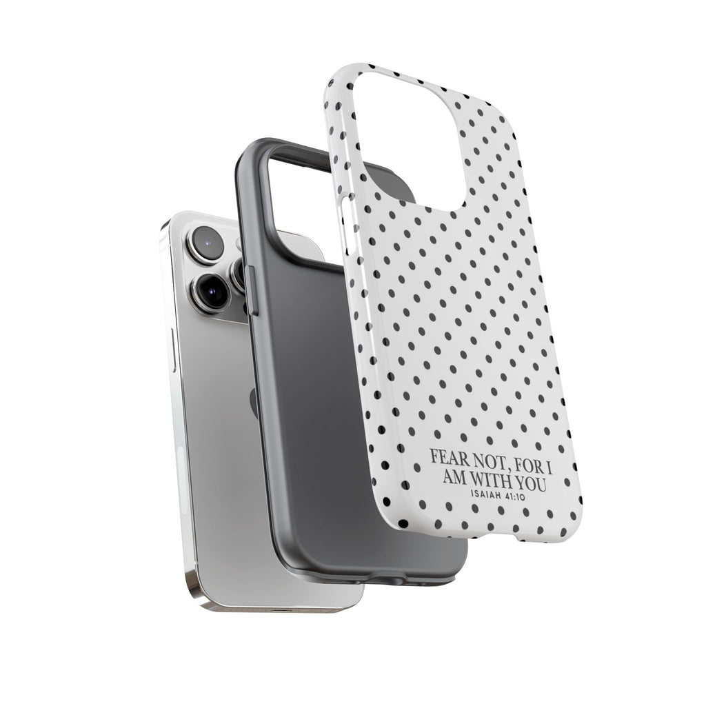 Fear Not, For I Am With You Polka Dot Case (Isaiah 41:10)