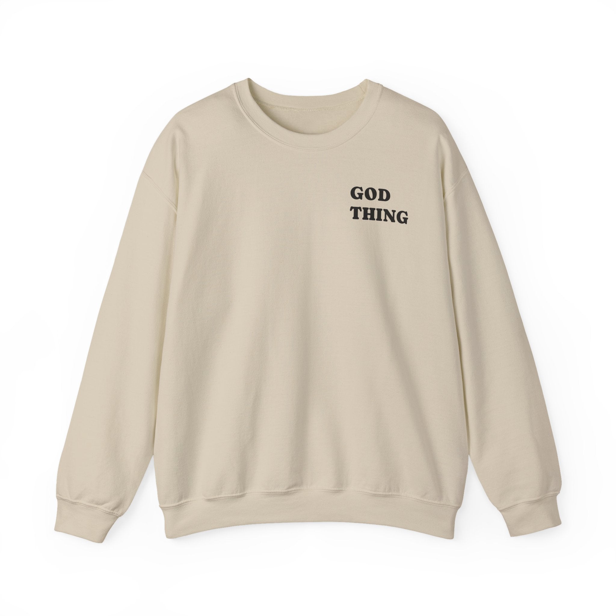 Crewneck Sweatshirt — "God Thing" 8-Ball Graphic Pullover