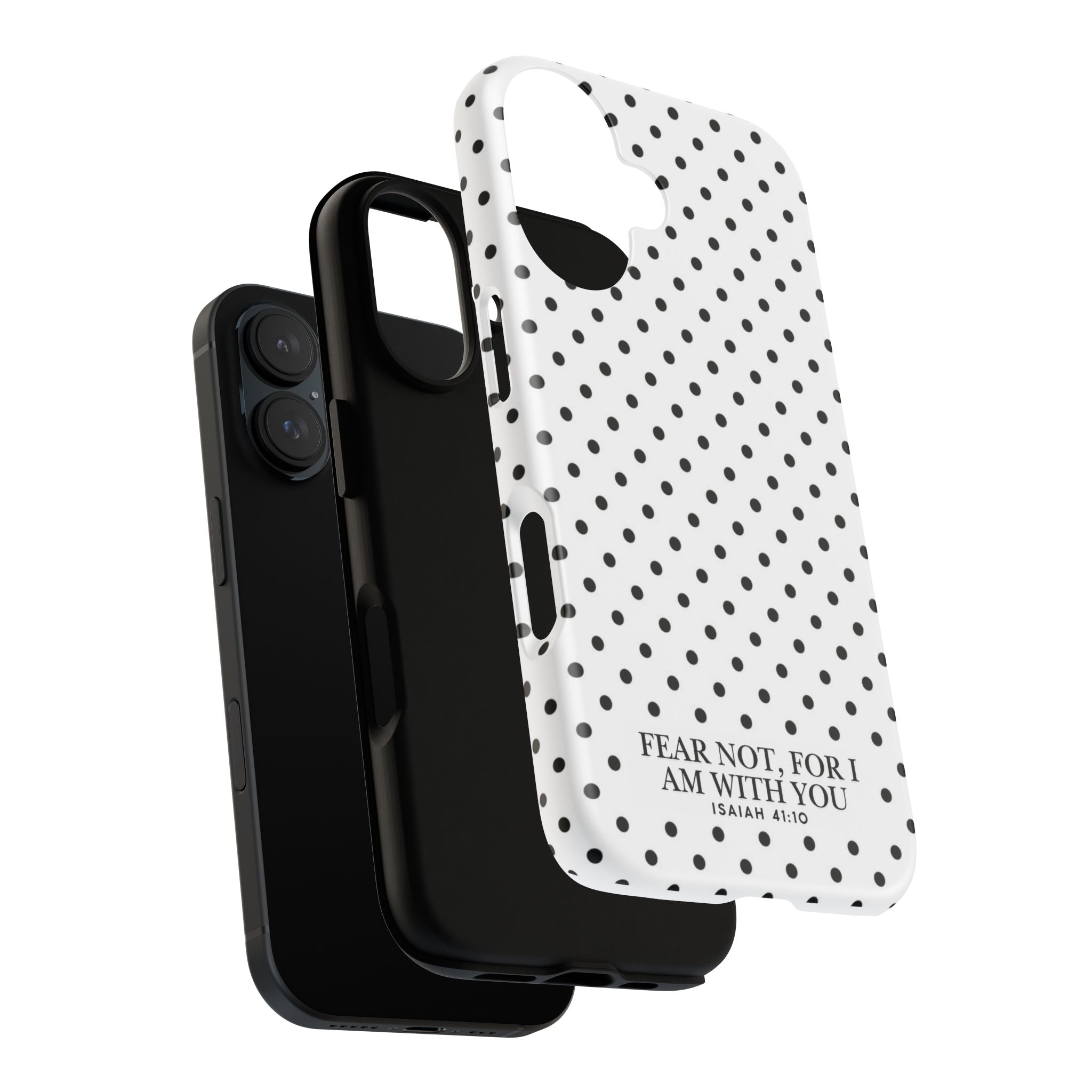 Fear Not, For I Am With You Polka Dot Case (Isaiah 41:10)