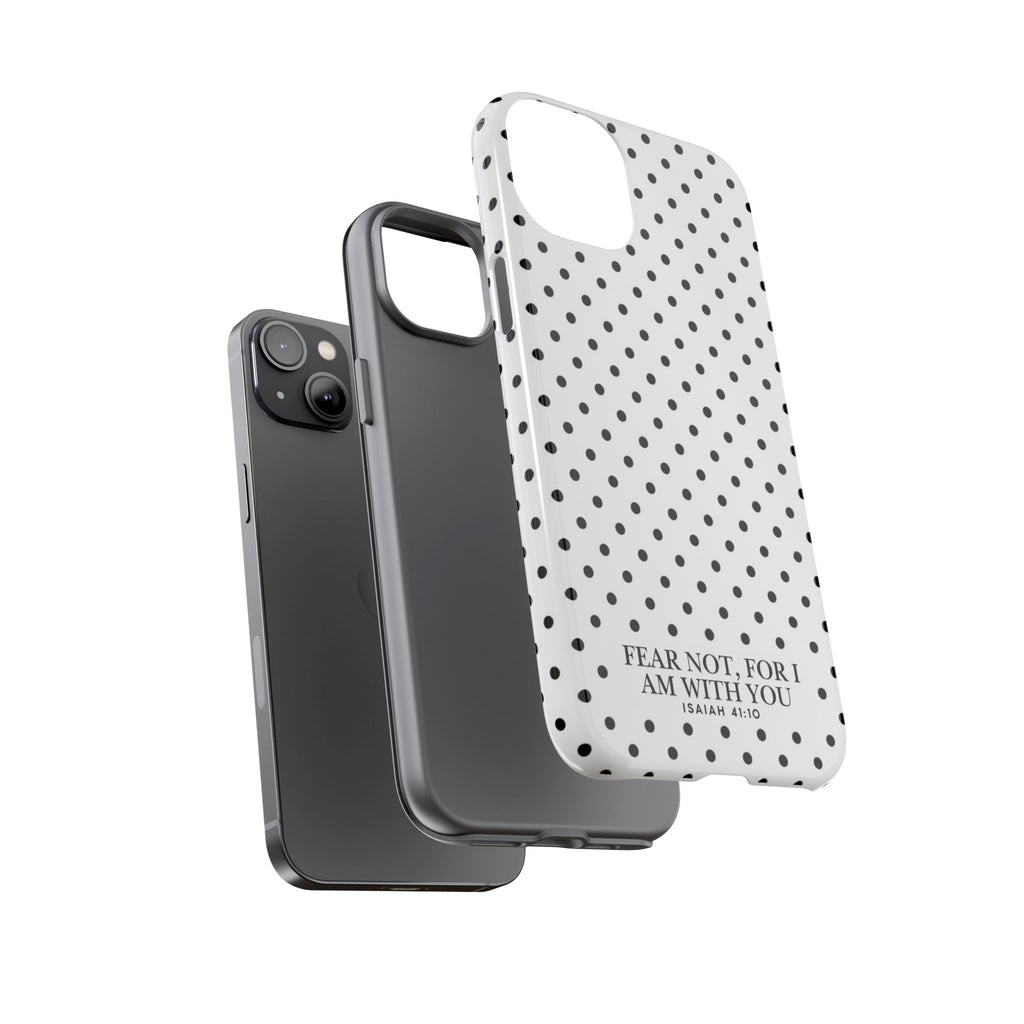 Fear Not, For I Am With You Polka Dot Case (Isaiah 41:10)