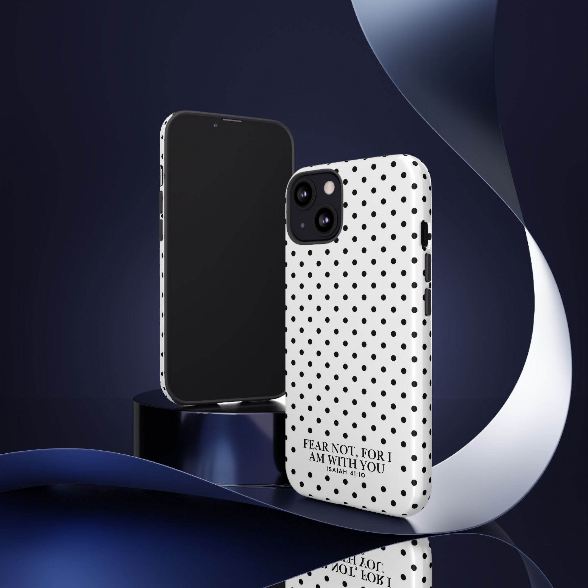 Fear Not, For I Am With You Polka Dot Case (Isaiah 41:10)